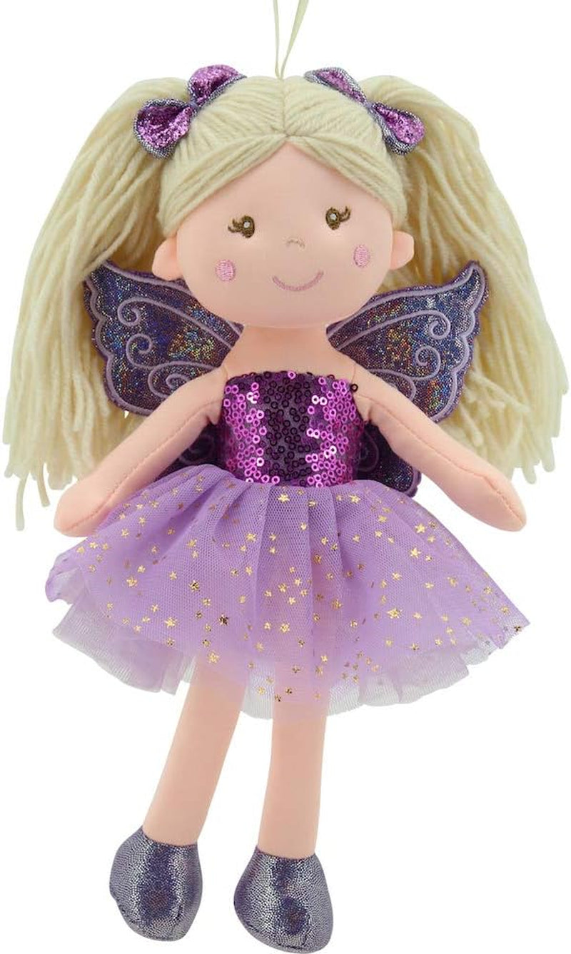 11766 Stoffpuppe Fee Plüschtier Prinzessin 30cm Lila