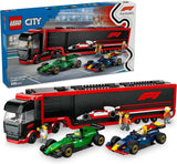 LEGO City F1 Transporter mit RB20 & AMR24 F1 Rennwagen – Spielzeugautotransporter für Red Bull & Aston Martin Formel 1 Teams – inkl. 5 Minifiguren – Geschenk für Jungen und Mädchen ab 8 Jahren 60445 Bausätze Beuche den LEGO-Store Standardtitel