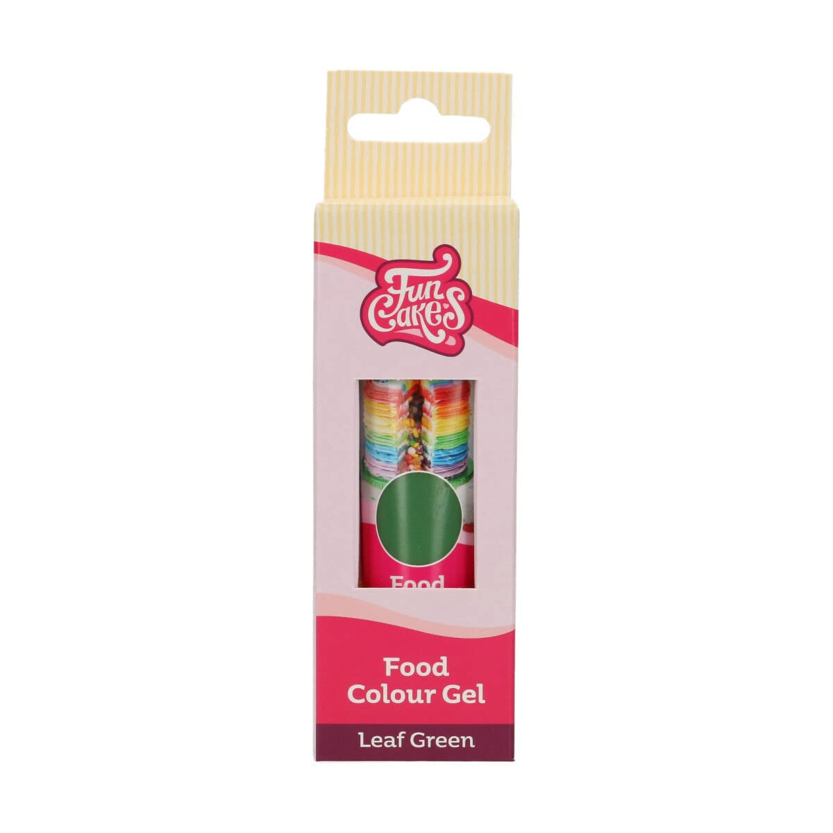 Lebensmittelfarbe Funcakes Green Leaf: Hochkonzentrierte Lebensmittelfarbe für Teig, Creme, Fondant und Marzipan. Einfache Dosierung. Ein einziger Tropfen, um lebendige Farben zu erzeugen. Halal. 30 g.
