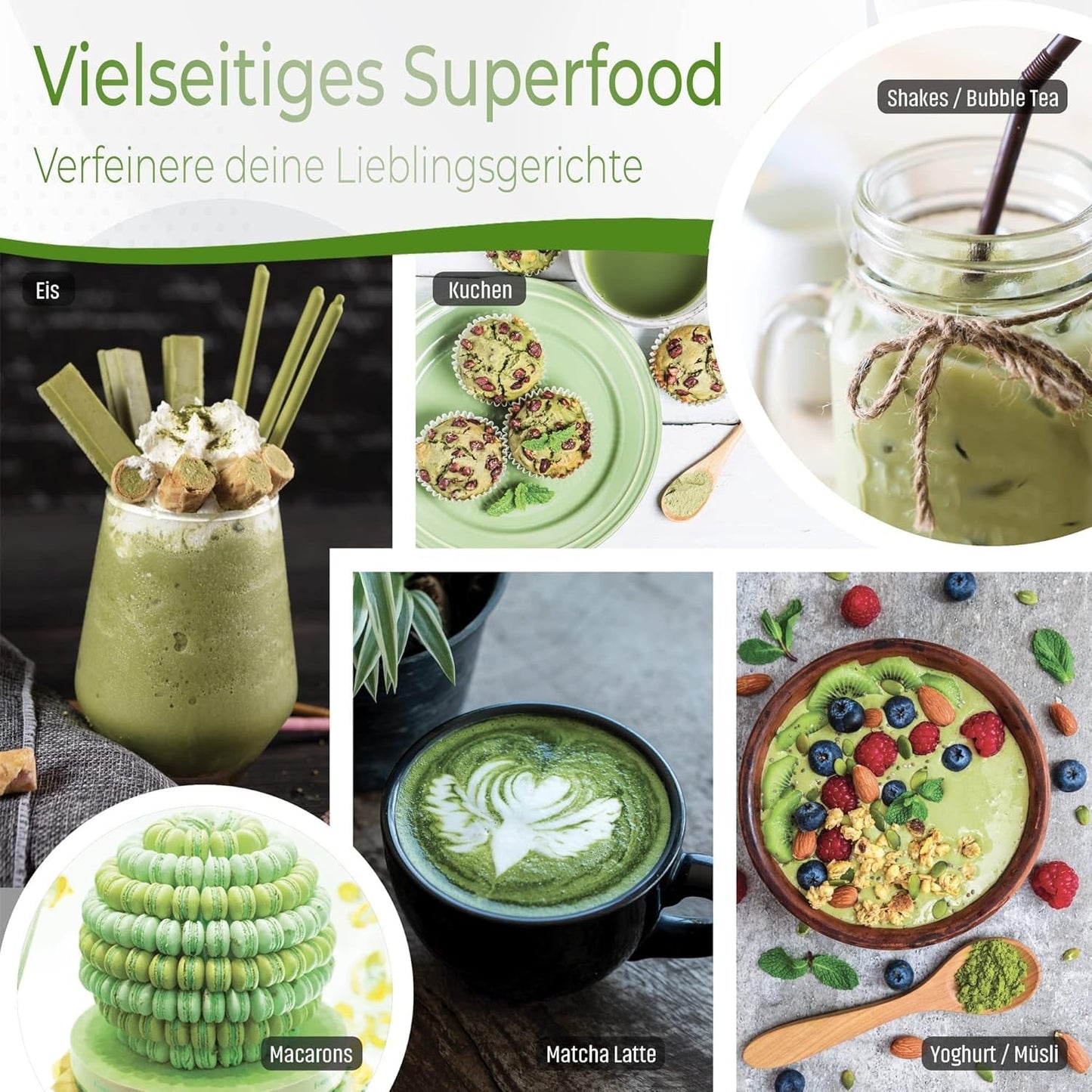 Uniqo Matcha-Teepulver 200 g in nachfüllbarer ökologischer Verpackung