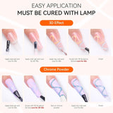 Makartt 3D Nail Art Gel – Strass-Klebegel 15 g für Nagel-Schlüsselanhänger, multifunktionales Nagelskulptur-Gel für DIY-Nageldesign, Nagelskulptur-Nagelmodellierung zu Hause (transparent)