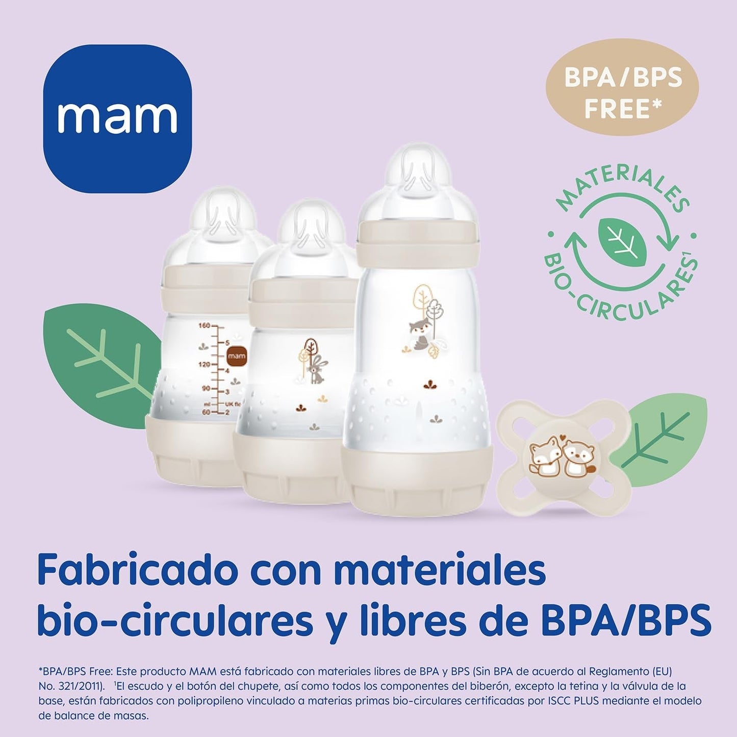 MAM Newborn Set, Geschenkset, bestehend aus: 2 x Anti-Colic-Flasche 160 ml, 1 x Anti-Colic-Flasche 260 ml, 1 x Original Start Schnuller, 1 x Brosche für Schnuller, ab 0 Monaten, Neutro