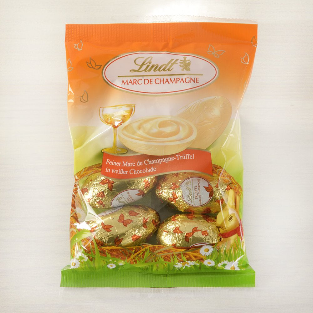 Schokoladen-Auswahl-Eier | 288 g | 2 x Haubeneier und Schokoladentrüffel | 3 x 90g | Feinste Marc de Champagne-Trüffel in weißer Schokolade | Osterschokolade | Geschenk aus Schokolade