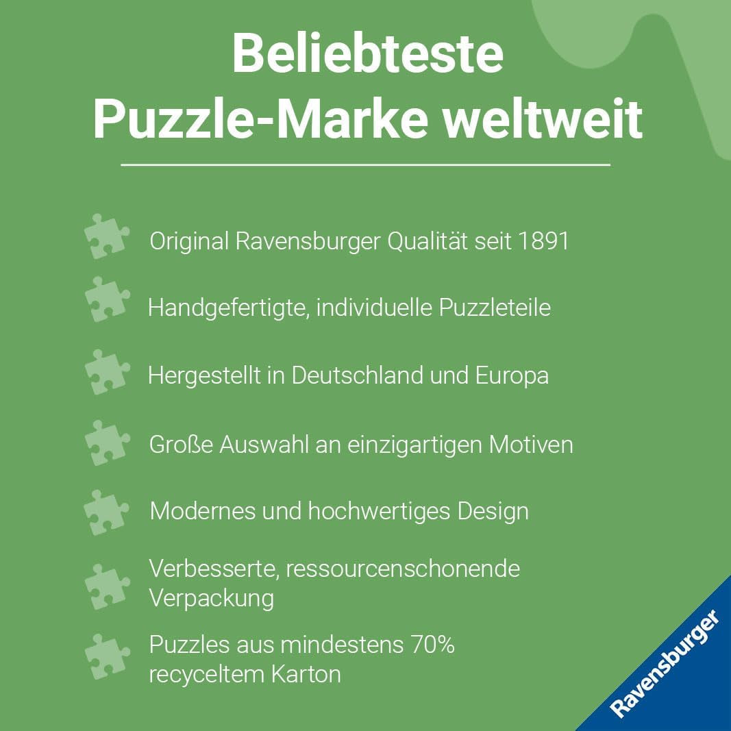 Ravensburger Puzzle 12000662 1000 Teile Fahrräder in Amsterdam – Buntes Puzzle für Erwachsene und Kinder in bewährter Ravensburger Qualität Puzzle Naty Shop