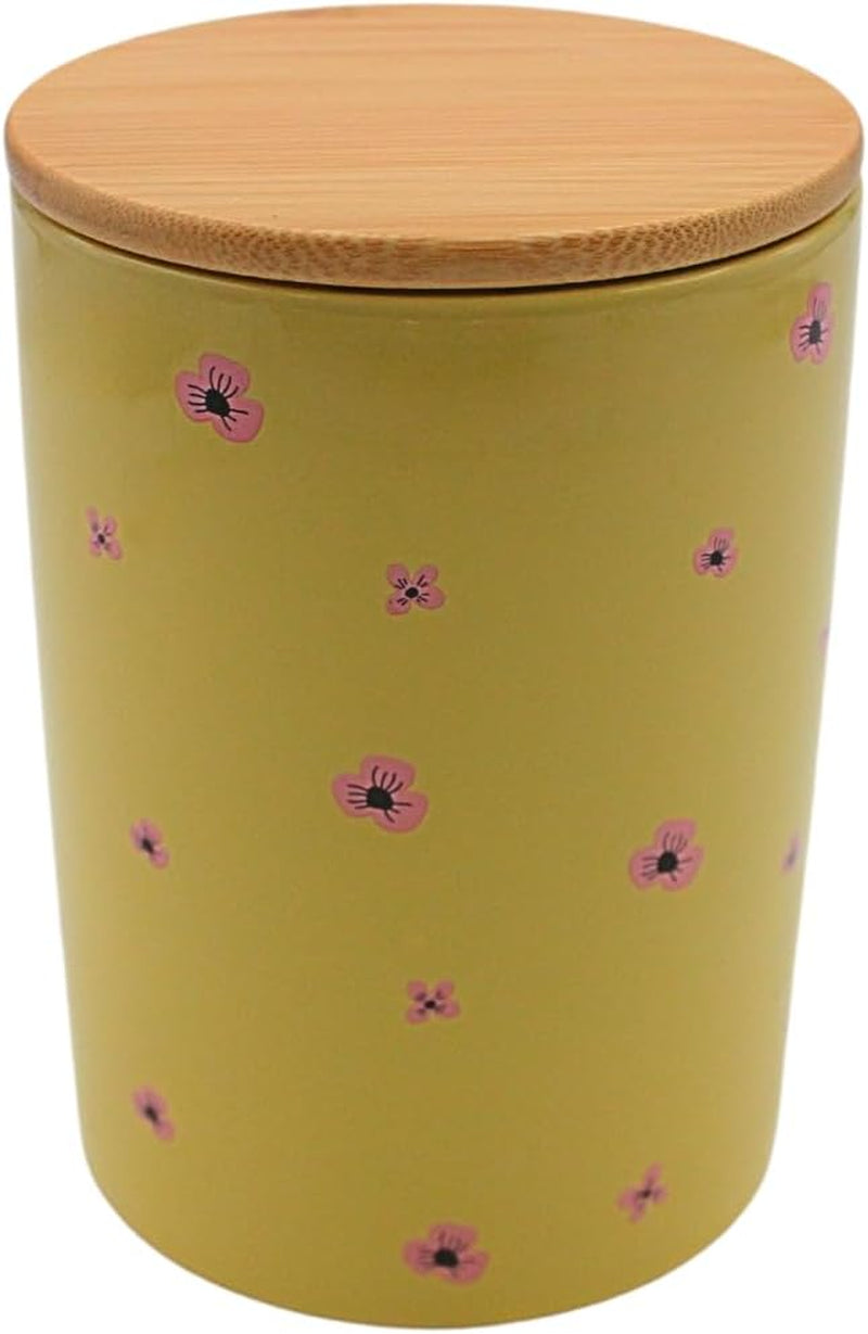 Dekohelden24 Edle Keramik-Aufbewahrungsbox/Kaffee/Frischware/Keks Hüftgold. Der Grund: Faulheit. Maße: H/Ø 15,6 x 11 cm. Aufbewahrungsboxen für Lebensmittel von Naty Shop