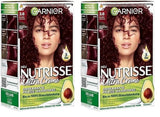 Garnier Nutrisse Permanente Pflege-Haarfarbe mit pflegenden Fruchtölen, 8 Wochen Halt, Ultra-Crème-Tönung, 036 Black Cherry (2er-Pack) Naty Shop Haarfarbe Standardtitel