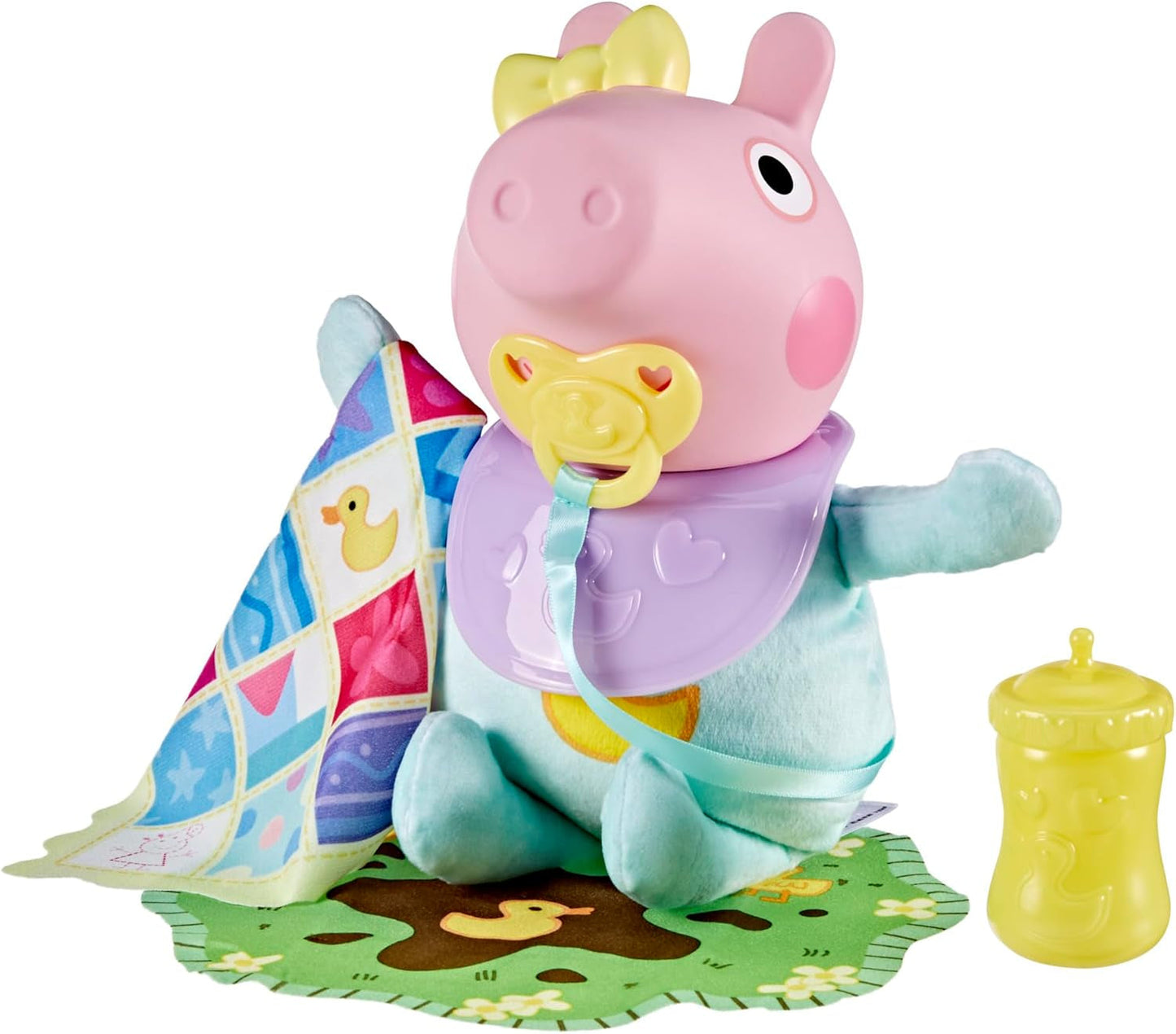 Peppa Pig 28 cm Evie Interaktive Puppe mit 20 Geräuschen und vielen Funktionen, Spielzeugset für Kinder ab 3 Jahren