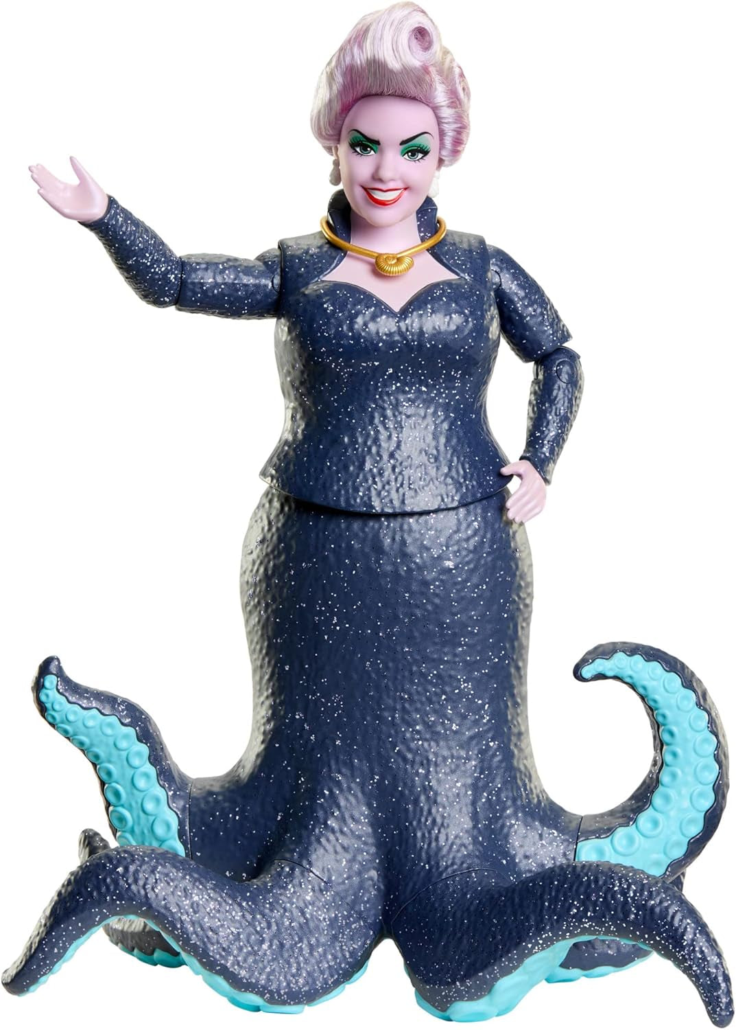 Mattel DISNEY Ariel, Meerjungfrau – Ursula mit Tentakeln, abnehmbarer Halskette und Lavendelfrisur für endlosen Friseurspaß, geeignet für Kinder ab 3 Jahren, HLX12 Naty Shop Dolls