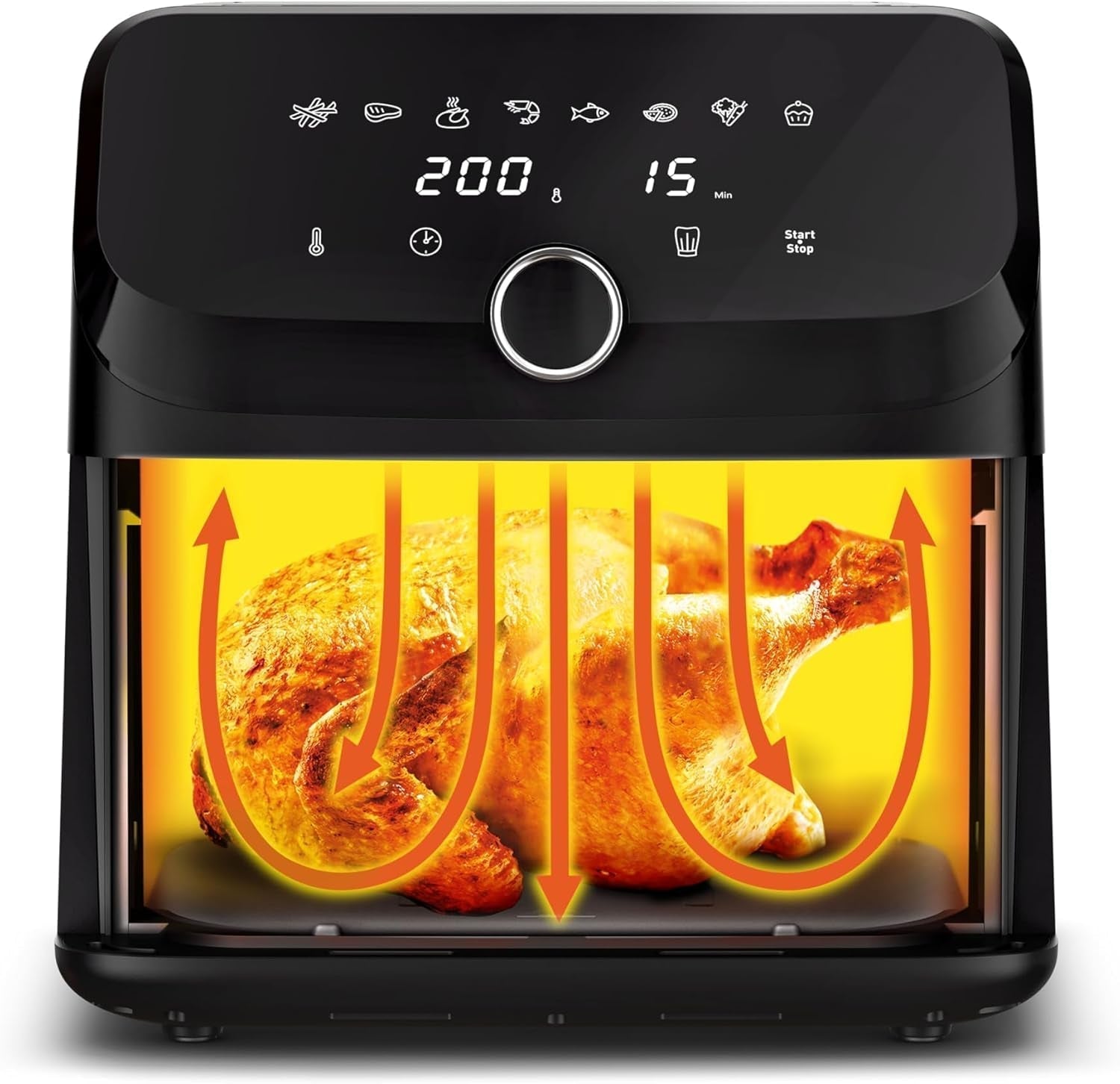 Tefal Easy Fry Mega Heißluftfritteuse, 7,5 Liter Fassungsvermögen, bis zu 8 Personen, EY8558E0 Haushaltsgeräte Naty Shop