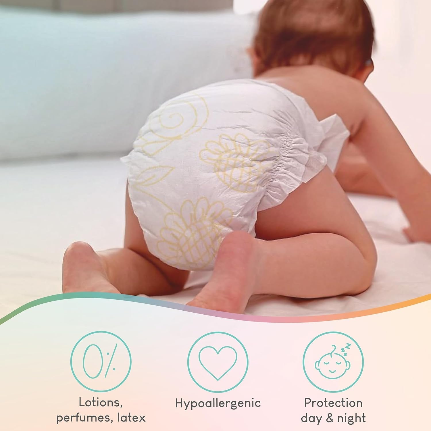 Windeln Pillo 3 – Box mit 168 Windeln, 6 Packungen mit je 28 Windeln, Größe 3 – Midi (6–10 kg) – Windeln für Babys