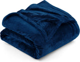 Utopia Bedding Kuschelige Fleecedecke [228 x 228 cm, grau], weiche, leichte, warme und flauschige Decke, bequeme und atmungsaktive Decke für Bett, Sofa, Couch, Betten und Decken. Besuche den Utopia Bedding-Store, Marineblau, 228 x 193 cm