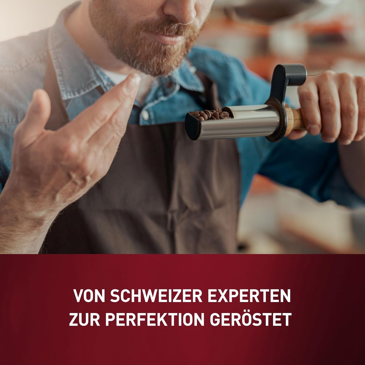 Schwiizer Schüümli Crema Mild, 100 % Premium-Arabica-Kaffeebohnen, fruchtig und nussig, für Kaffeevollautomaten, Stärke 2/5, leichte Röstung, Rainforest Alliance-zertifiziert, 1 kg (2er-Pack)