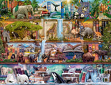 Ravensburger Puzzle 16652 – Welt der großen Tiere – 2000-teiliges Puzzle für Erwachsene und Kinder ab 14 Jahren, entworfen von Aimee Stewart. Puzzle Naty Shop Single