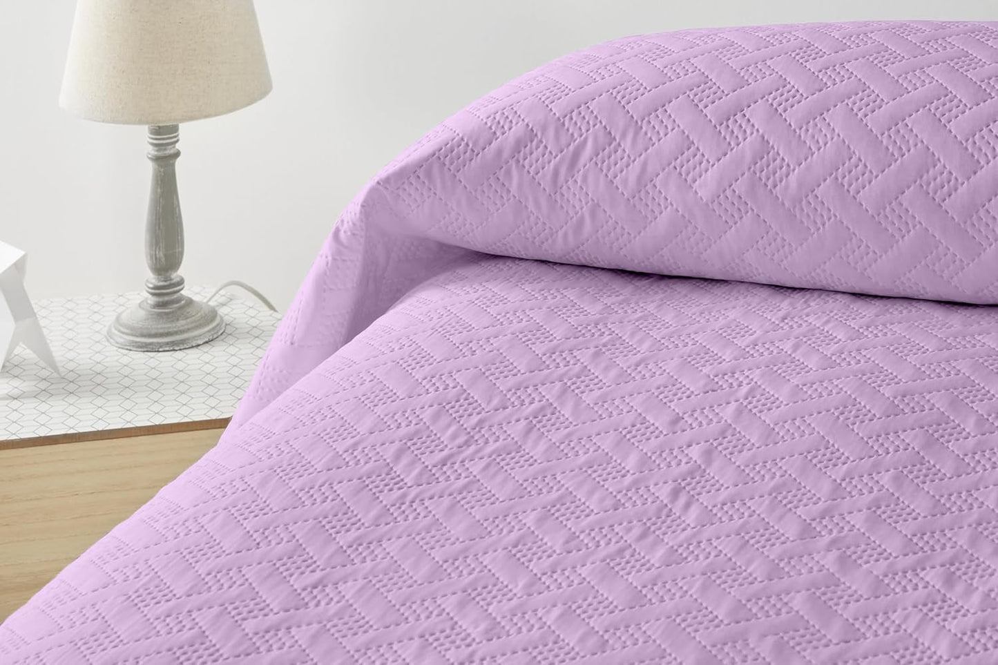 LISO – Tagesdecke für 105 cm – Tagesdecke Bouti – Frühling und Sommer – 200 x 260 cm – rosa Betten und Decken Besuche den Degrees Home-Store Lila Bett 135 cm