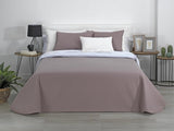 AVA | Boutique Wendedecke | Für alle Jahreszeiten | Farbe - Weiß/Taupe | Für 120/135 cm breite Betten. Bett. (230 x 270 cm. Ancho X Alto) | Steppdecke Steppdecken und Steppdecken Naty Shop