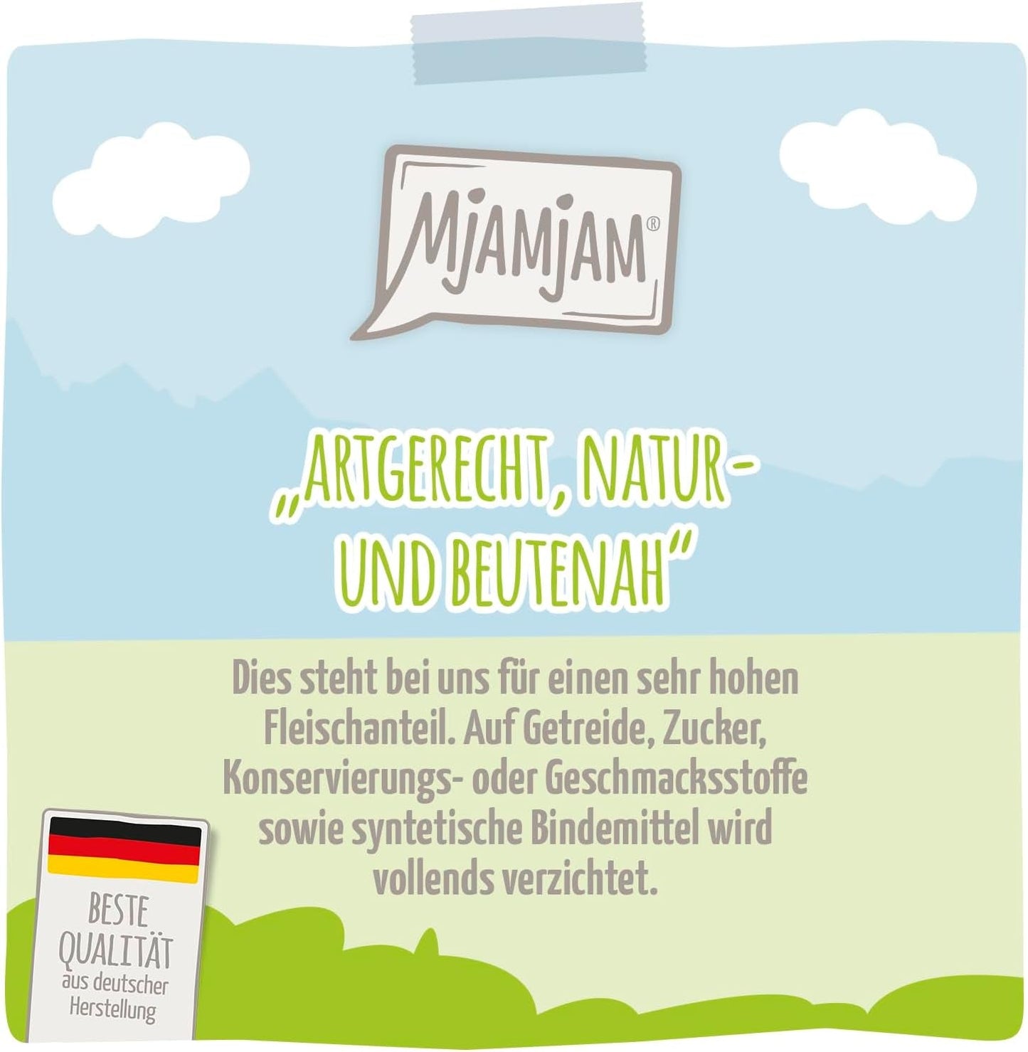 MjAMjAM – Premium-Nassfutter für Katzen – Leckeres Mix-Pack III Mahlzeiten für Ihre Katze, 6er-Pack (6 x 200 g), getreidefrei mit extra Fleisch