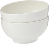 Villeroy & Boch For Me Müslischale 2er-Set, weiß, spülmaschinenfest, mikrowellengeeignet, kleine Schalen für 2, Schüsseln, Müslischalen, Snacks oder Saucen, Teller, Premium-Porzellan