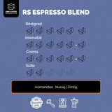 KING'S COFFEE - AMESTEC RS ESPRESSO - 1 kg starke und aromatische Kaffeebohnen - Kaffee mit niedrigem Säuregehalt - Kaffee aus ganzen Bohnen - Kleinserienröstung aus Italien - Espressobohnen für Vollautomaten und Siebträgermaschinen