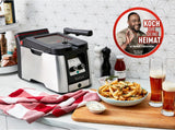 Tefal FR600D Clear Duo Fritteuse, Frittieren mit weniger Rauch und Gerüchen, 1,2 kg Fassungsvermögen, Thermostat, Timer, großes Sichtfenster ohne Nebel Haushaltsgeräte Naty Shop