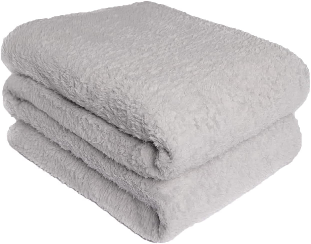 Brentford's Teddy-Fleece-Decke, große Bettdecke, Plüsch, superweich, warm, für Sofa, Bett, Tagesdecke, Schwarz – 150 x 200 cm. Betten und Decken. Besuchen Sie den Brentfords-Store, Silbergrau, 125 x 150 cm