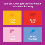 Whiskas Senior 7+ Nassfutter Gemischte Auswahl in Soße, 48 Beutel, 12x85g (4er Pack) – Hochwertiges Nassfutter für Katzen ab 7 Jahren