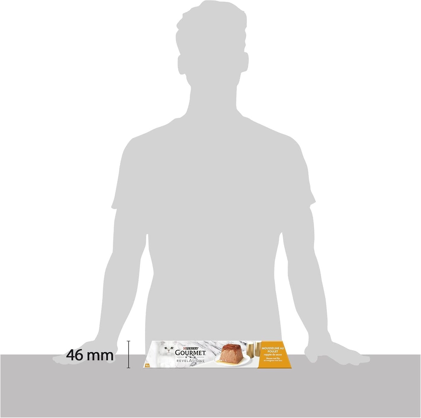 Offenbarungen Musselin mit Hühnchen und Soße | Katzenfutter für ausgewachsene Katzen | 4 x 57g