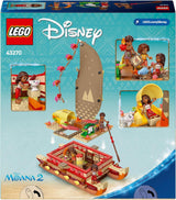 LEGO® Disney Moana 2: Vaianas Abenteuerfloß – Spielzeugboot mit Segeln, abnehmbarem Deck, Lagerfeuer und 3 Minipuppen, darunter Loto und Moni – Geschenk für Mädchen ab 6 Jahren und Fans – 43270 Bausets Beuche den LEGO-Store
