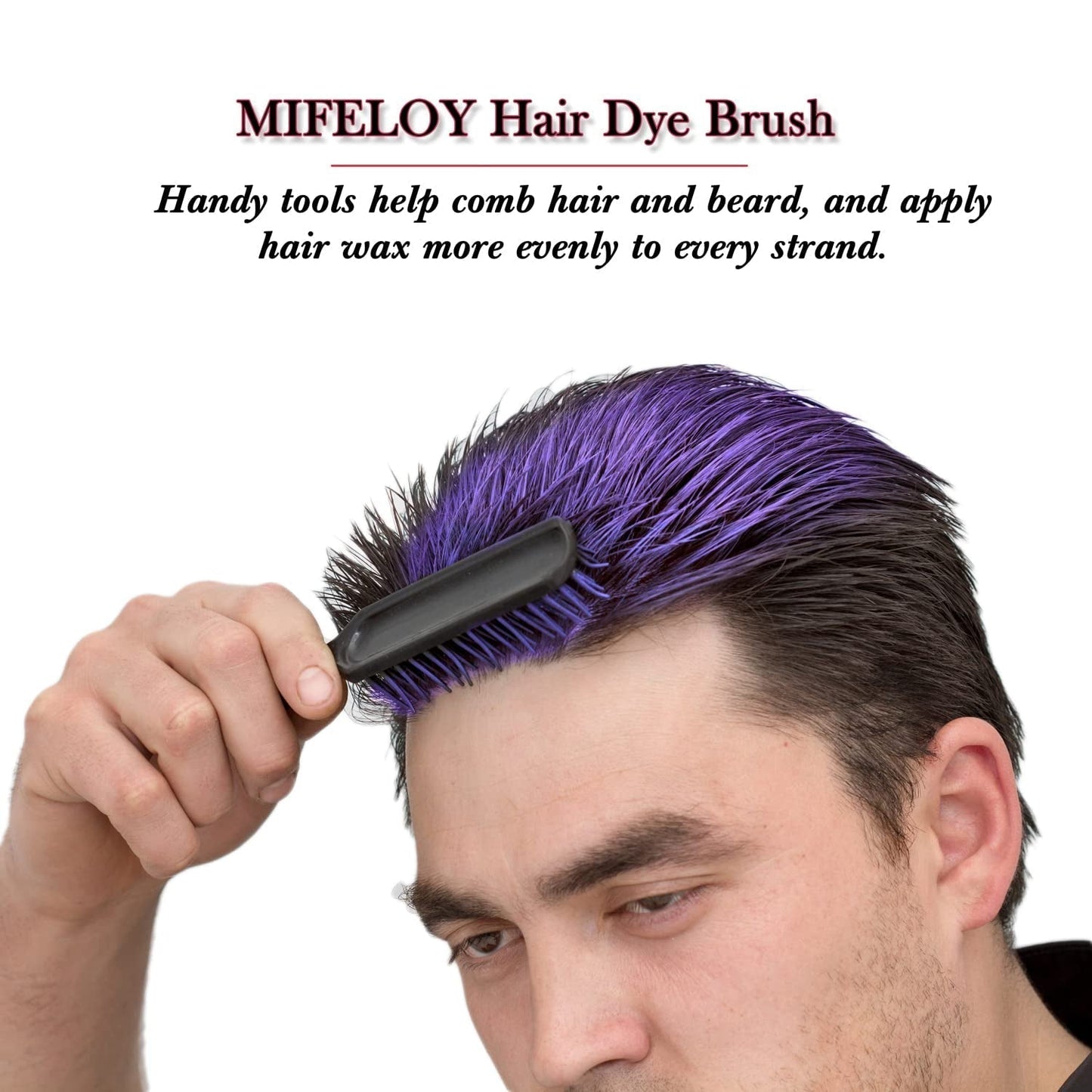 4,23 Unzen Lila Haartönung Temporäre Haarfarbe mit Pinseln, Männer Frauen Styling Haartönung Wachs, Sofortige Haarcreme Schlamm Natürliche Frisur Pomade, DIY Cosplay Halloween Haarwachs Haarfärbemittel Naty Shop
