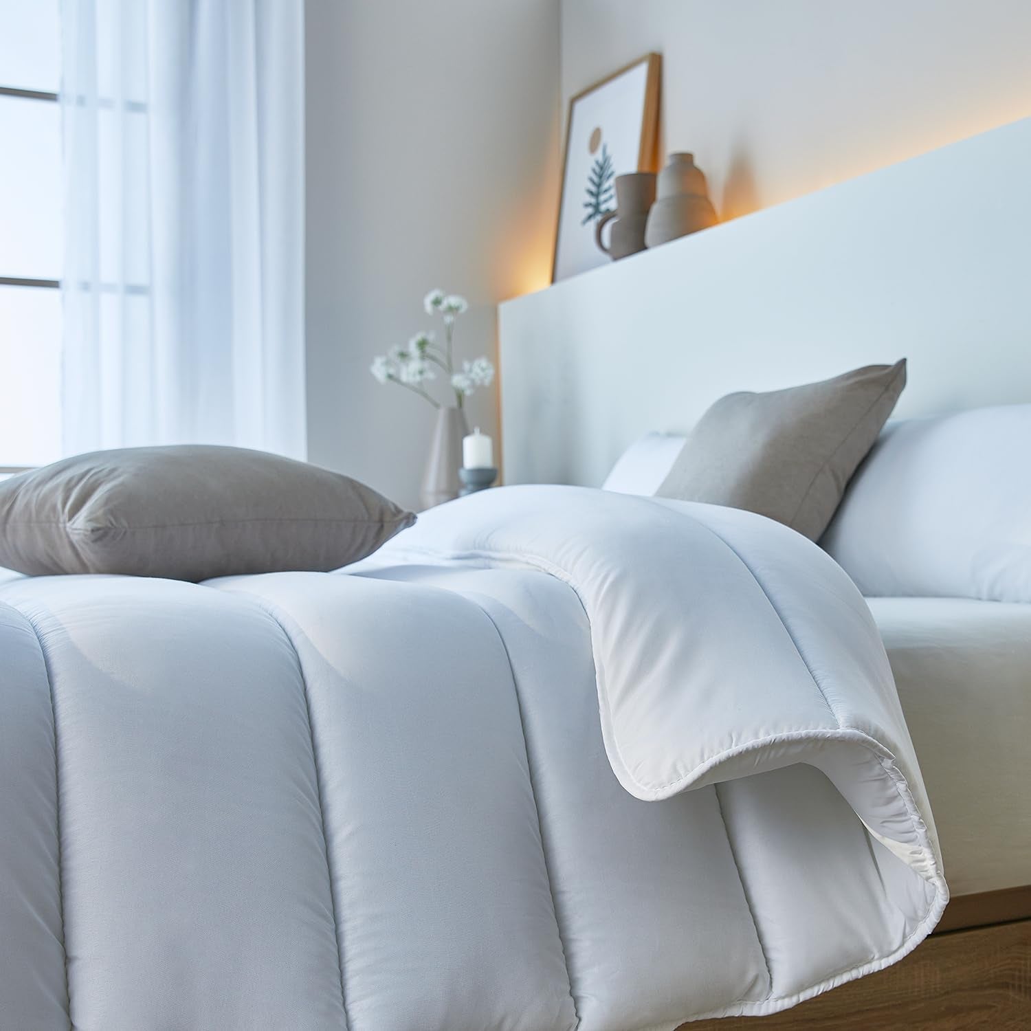 Pikolin Home – Anpassbares Laken aus 100 % Baumwolle, atmungsaktiv, langlebig und widerstandsfähig. Steppdecken und Steppdecken Naty Shop