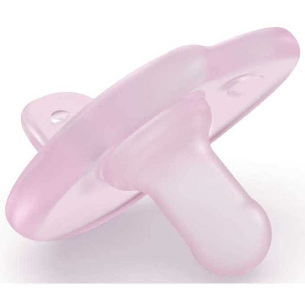 Philips AVENT Soothie – BPA-freier Schnuller für Babys im Alter von 0–6 Monaten, rosa/hellrosa (Modell SCF099/22)