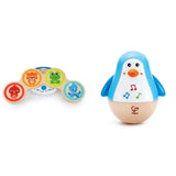 Baby Einstein Magic Touch Musikspielzeug mit Holztrommel für 6 Monate und älter & Hape Pinguin Musikalischer Wobbler, bunte Wackelmelodie, Roly-Poly-Spielzeug für 6 Monate und älter Bebe Naty Shop Toys Standardtitel