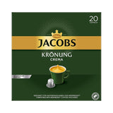 Jacobs Kaffeekapseln Krönung Crema, 10er Pack, 10 x 20 Getränke, 1040 g & Kaffeekapseln Lungo Decaffeinato- Intensität 6-200 Nespresso-kompatible Kapseln, 10er Pack, 10 x 20 Getränke