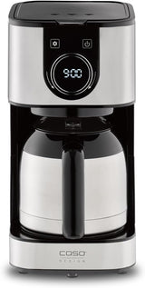 CASO Selection C 10 Thermo Design Kaffeemaschine – Edelstahlgehäuse, 1,2 l Isotherm-Karaffe (10 Tassen), Touch-Bedienung und Timer, Aroma PLUS-Funktion, Permanentfilter, Anti-Tropf-Filter