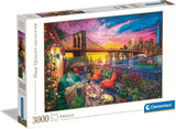 Clementoni – 33552 Collection – Manhattan Balcony Sunset 3000-teiliges Puzzle für Erwachsene und Kinder ab 10 Jahren, Geschicklichkeitsspiel für die ganze Familie. Puzzle Naty Shop Standardtitel