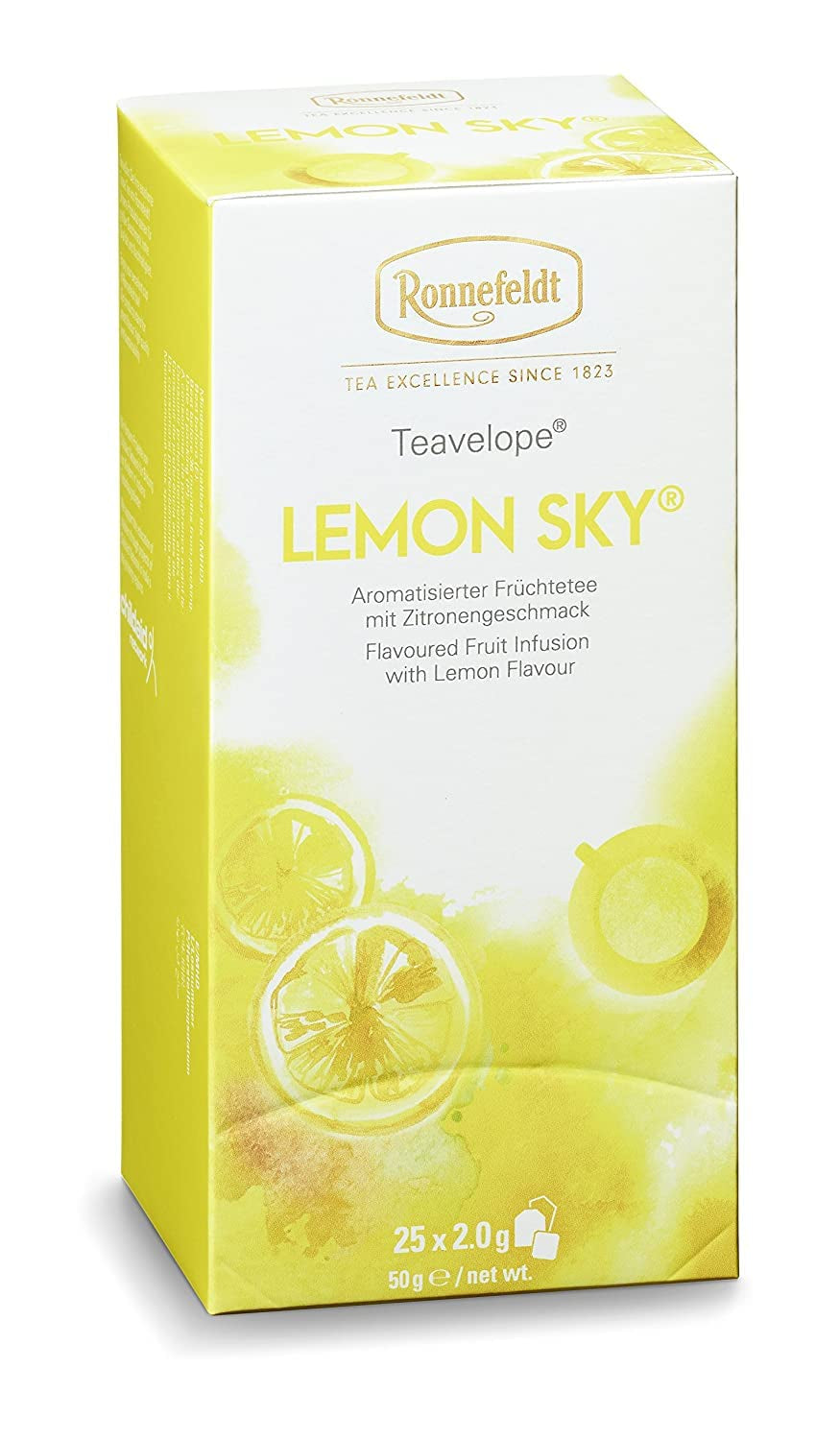 Teavelope „Lemon Sky“ – Früchtetee mit Zitronengeschmack, 25 Teebeutel, 50 g