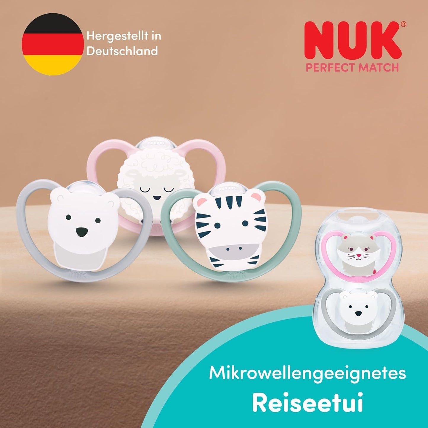 NUK Perfect Match Luftschnuller für Babys | 6-18 Monate | Kieferorthopädische Schnuller, die die Luftzirkulation fördern und durch Speichel verursachte Hautausschläge verhindern | 95 % Akzeptanz bei Babys** | Disney Winnie Puuh | 2 Stück