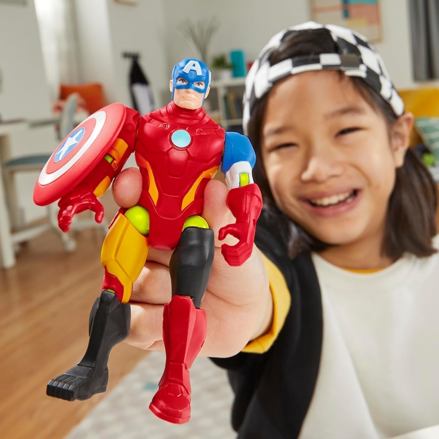 Mixmashers Marvel Captain America Avengers Mix-and-Match-Actionfiguren und Zubehör Actionfiguren Naty Shop