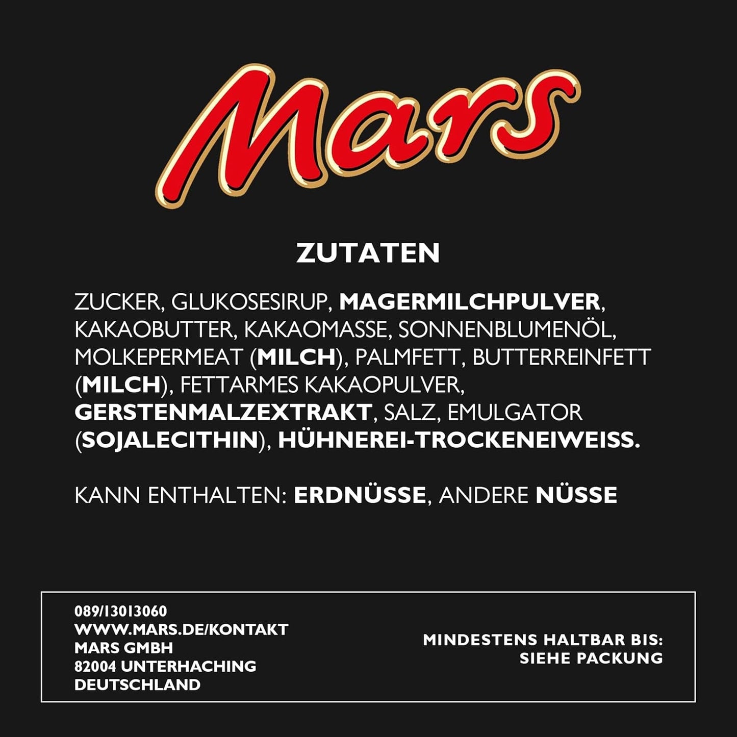 Mars-Schokoriegel, mit Karamell, Nougat und Milchschokolade, 32 Packungen x 51 g