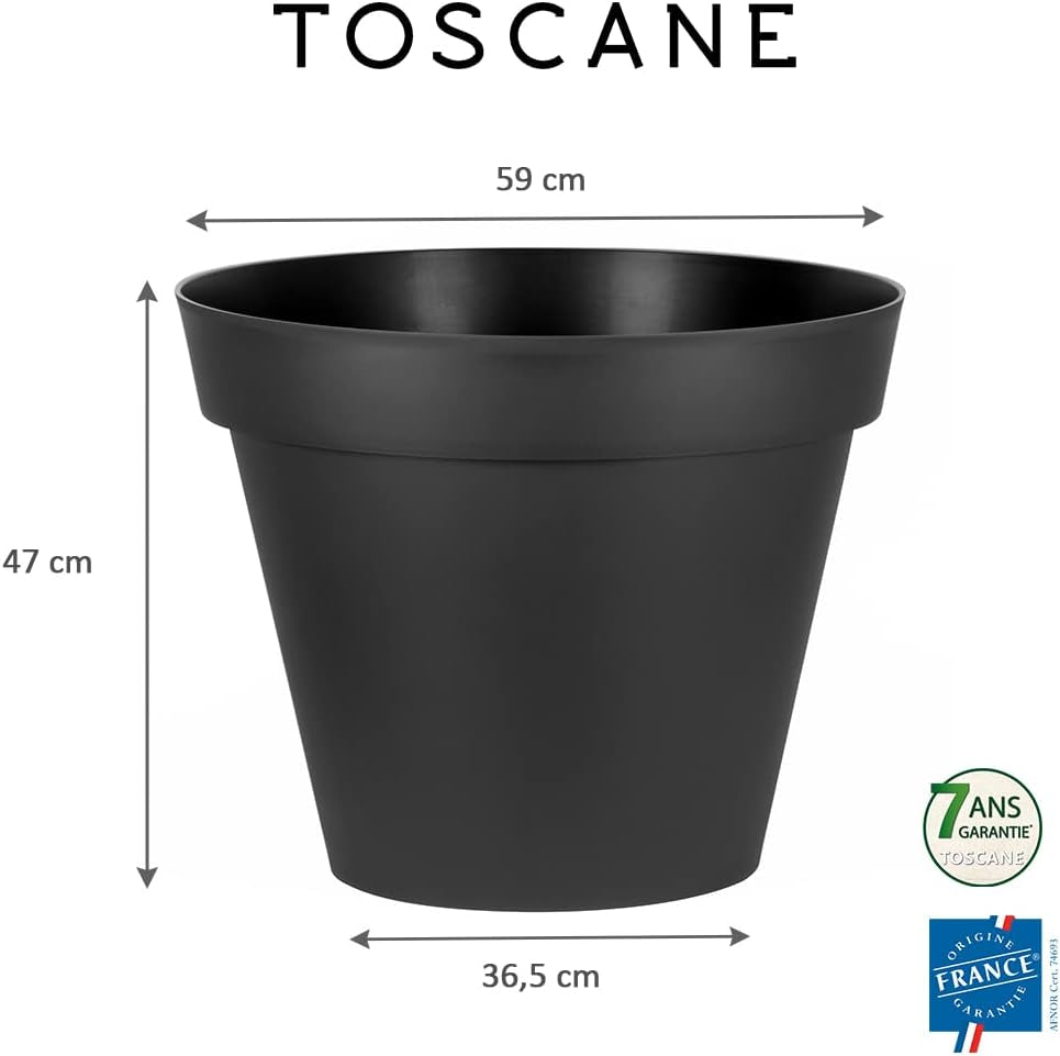 PLASTIK? Kunststoff-Blumentopf, 76 l, lebendige Farben, Zen, B 60 cm x H 47 cm