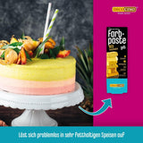 DECOCINO Gelbe fettlösliche Farbpaste – 15 g – Lebensmittelfarbe auf Ölbasis, ideal zum Färben von Schokolade, Buttercreme, Fondant oder Keksteig