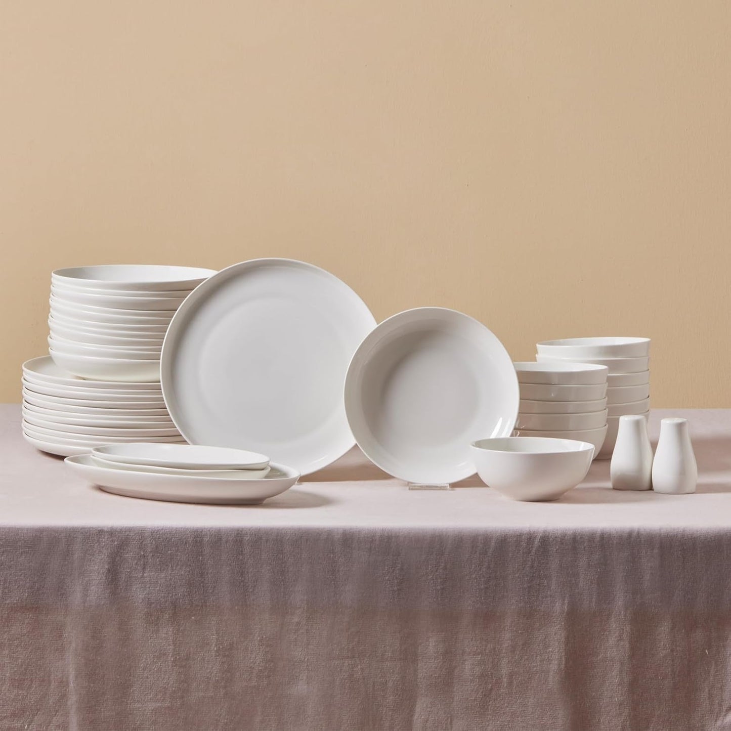 Karaca Allure Geschirrset für 12 Personen, New Generation Bone – Raffiniertes Set für eine anspruchsvolle Esskultur