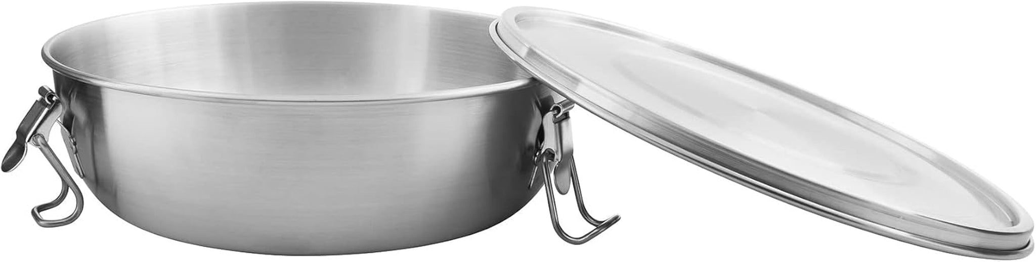 Tatonka Futternapf – Lebensmittelbehälter/Schüssel aus Edelstahl – mit Deckel, Befestigungsklammern und Volumenskala – 0,5 l/0,75 l/1 l Volumen. Frischhalteboxen von Naty Shop, 1,0 Liter