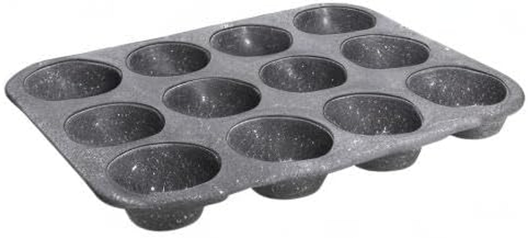 Pure Roq Muffinform für 12 Muffins, Aluminium, schwarze Formen und Backbleche Naty Shop