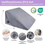 Verstellbares Federkissen aus hochdichtem Schaumstoff, ergonomisches Rückenkissen für Bett und Sofa, Anti-Reflux-Lesekissen zum Schlafen, Spielen, Fernsehen (schwer)