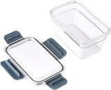 Amazon Basics Tritan-Frischhaltedose mit Verschluss, 11er-Pack, (11 Boxen + 11 Deckel), durchsichtige Frischhaltedosen Naty Shop