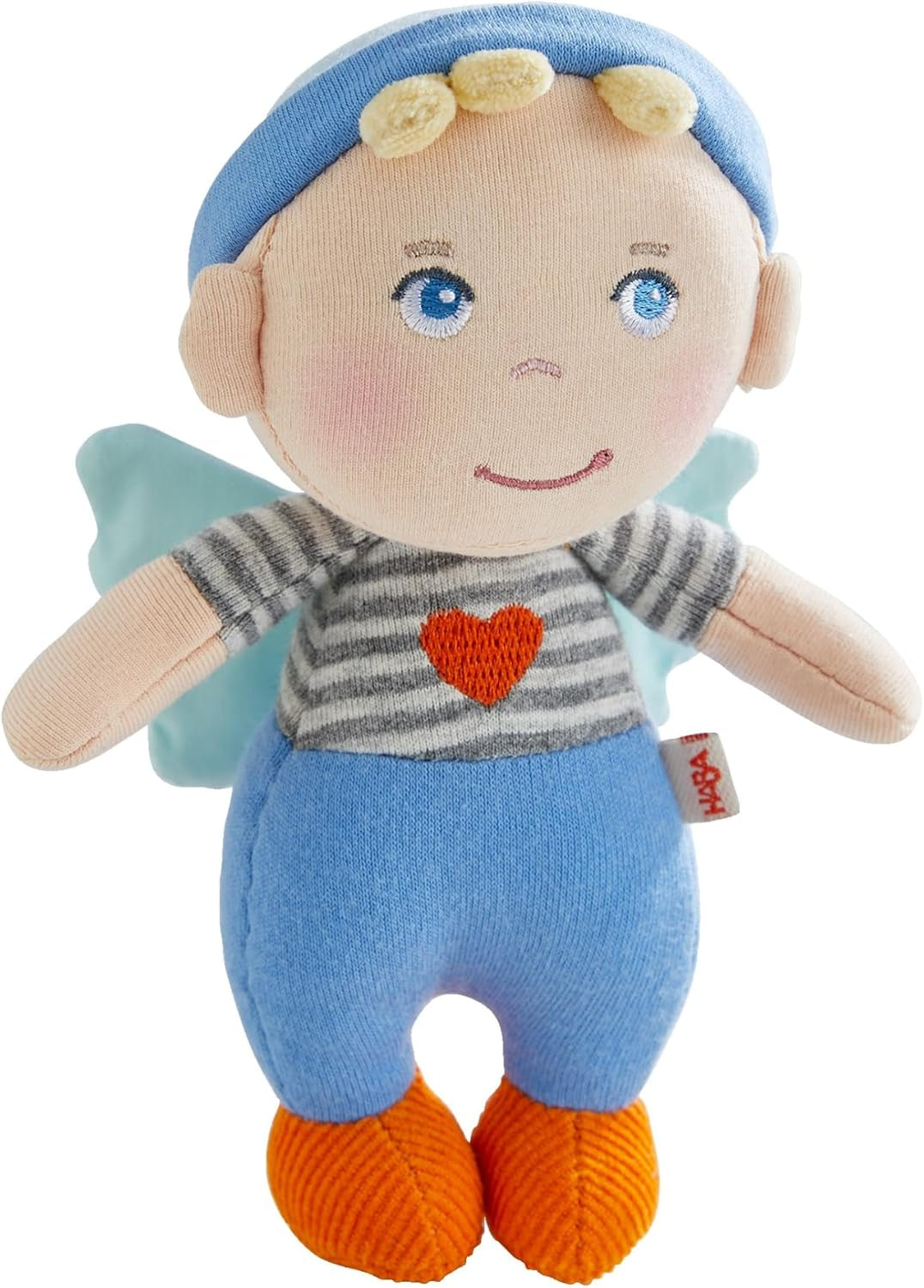 HABA Schutzengel-Matten – Süße Textilpuppe (15 cm), ideales Willkommensgeschenk für Babys und Kleinkinder – Waschbar bei 30 °C – 2011869001