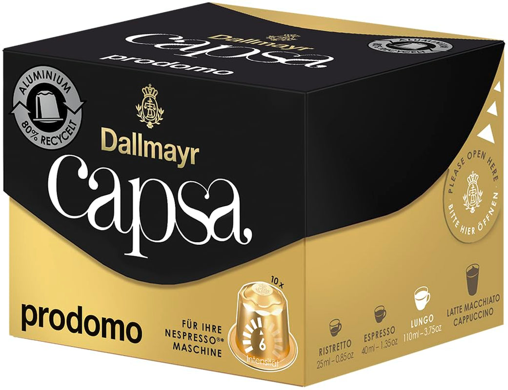 Kapsel Lungo Prodomo 10 Kapseln (Packung mit 5)