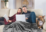Utopia Bedding Gemütliche Fleecedecke [228 x 228 cm, Grau] Weiche, leichte, warme und flauschige Decke, bequeme und atmungsaktive Decke für Bett, Sofa, Couch, Betten und Decken. Besuchen Sie den Utopia Bedding-Store