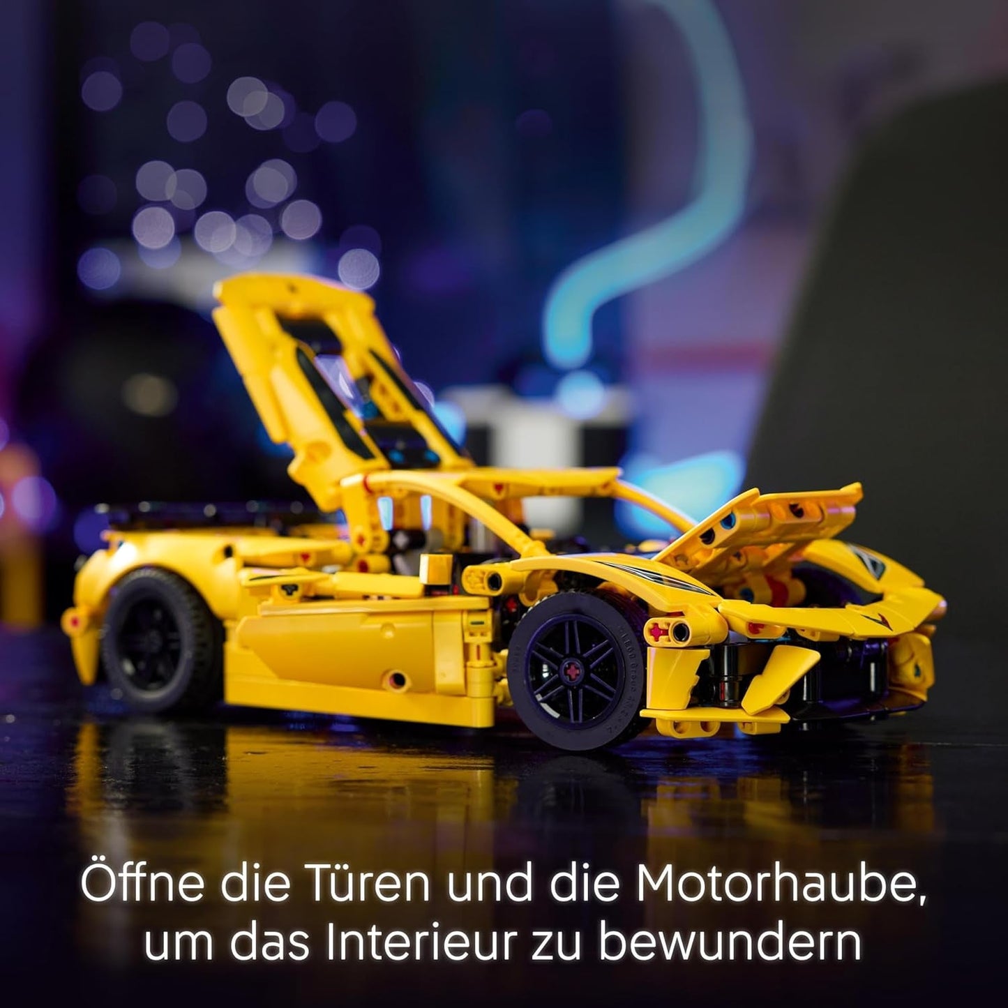 LEGO Technic Chevrolet Corvette Stingray – Bauspielzeug zum Sammeln – Spielzeugsportwagen – Automodell – Geschenk für 9-jährige Jungen und Mädchen, die Spielzeugautos lieben 42205 Bausätze Besuchen Sie den LEGO-Store