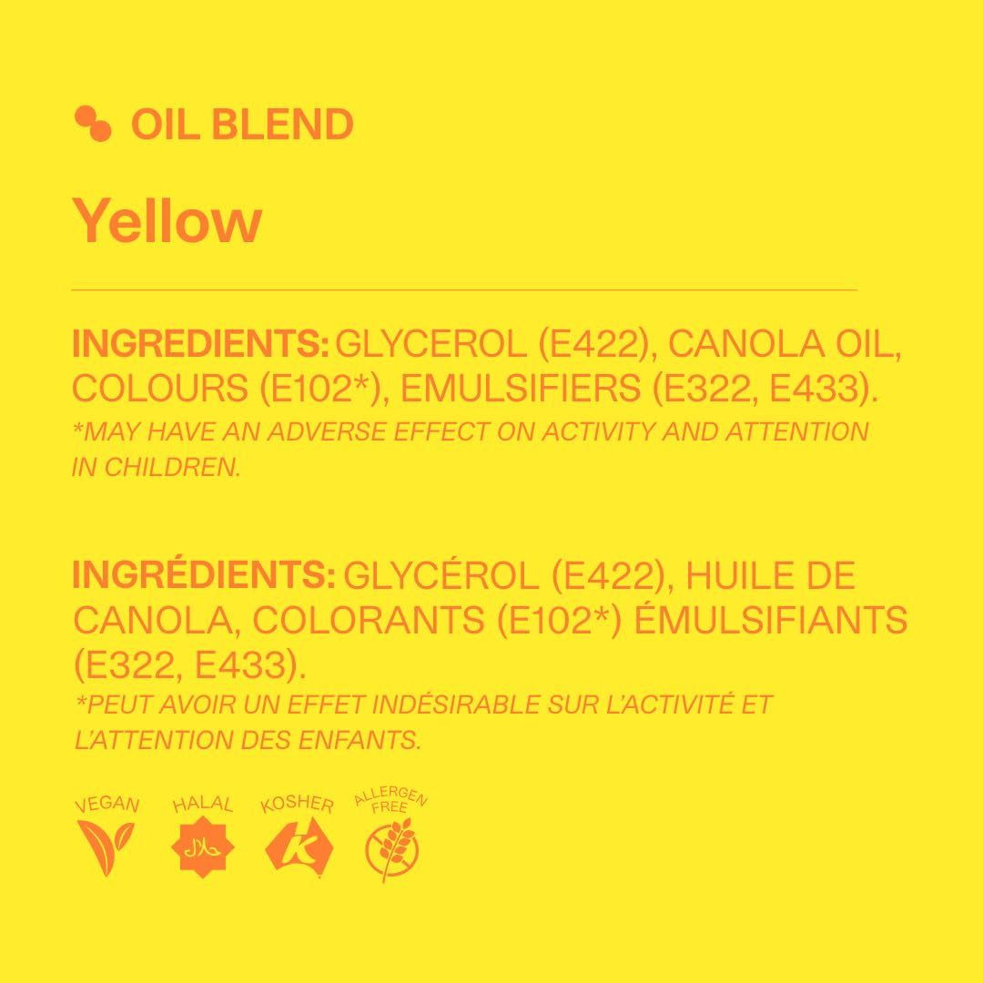 Color Mill Gelbe Lebensmittelfarbe auf Ölbasis – Lebensmittelfarbe für Schokolade, Fondant, Muffins, Kuchen, Backen, Makronen – Lebensmittelfarbe zum Dekorieren von Kuchen – 20 ml